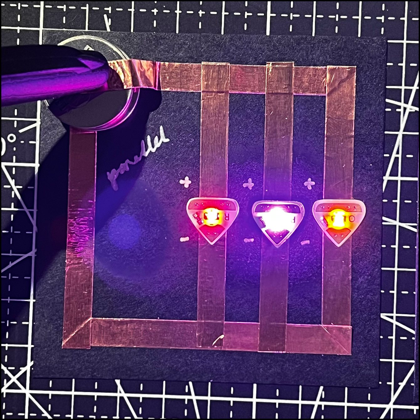 Parallel circuit with a switch (with two batteries)