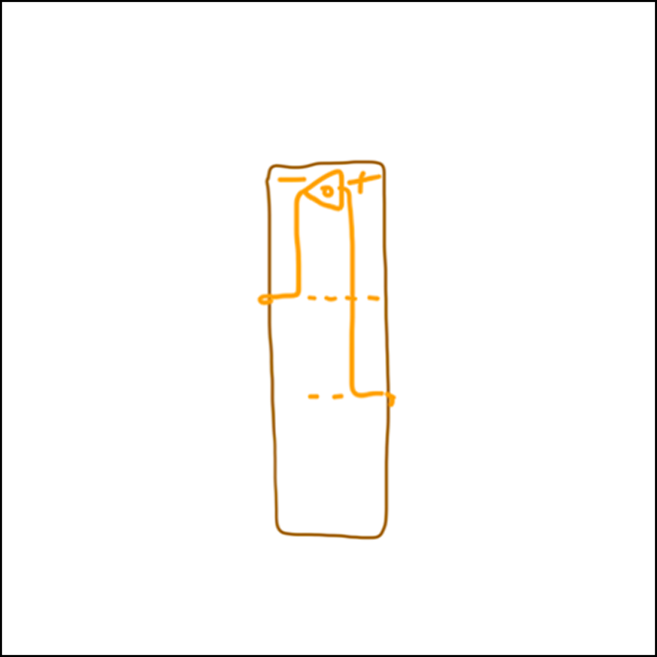 2/2 Mapped out circuit for the light placed on the bookmark