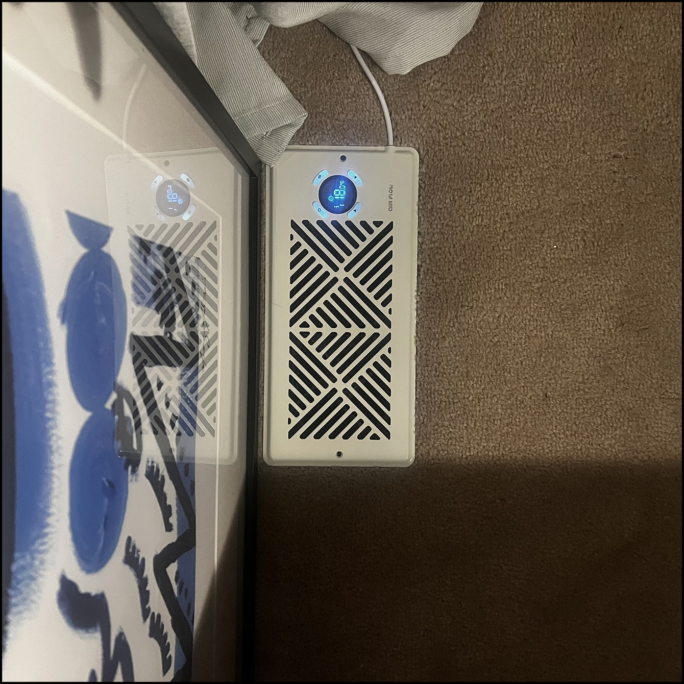 Sounds coming from floor air vent