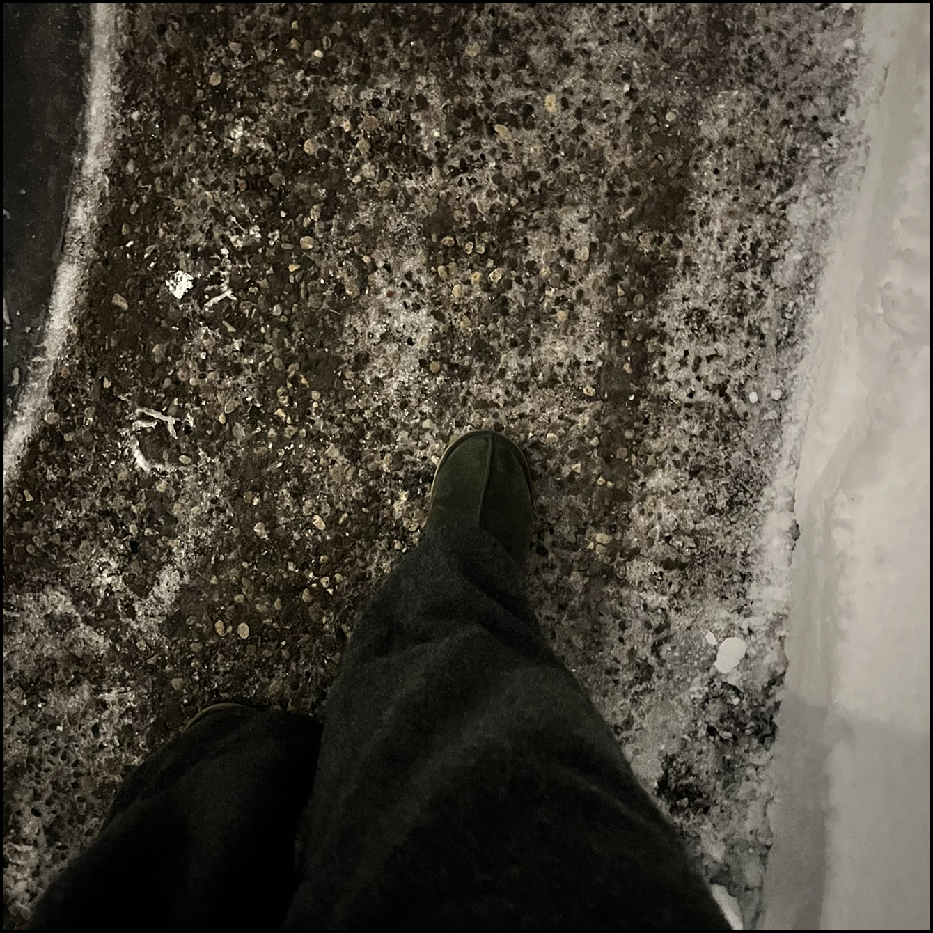 Crunch of icy ground