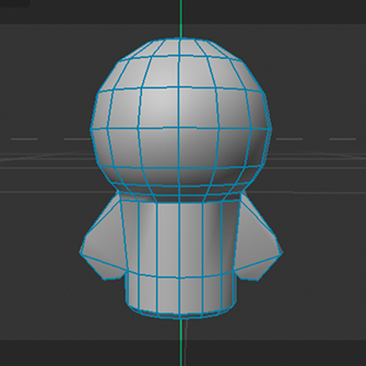 progress photo of 3d modelled clay orange man